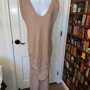 James Perse Sleeveless Maxi Dress in Beige Size 3 (large)